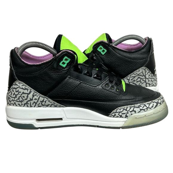 Air Jordan 3 Retro GS Electric Green Joker DA2304-003 Lot Size 6Y Women's 7.5 - Picture 7 of 9